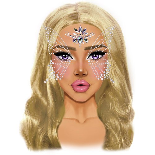 Fairy Adhesive Face Jewels Sticker - EYE041    18322