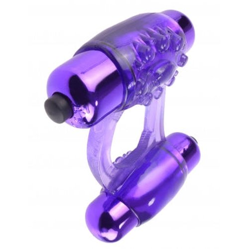 FANTASY C RINGZ DUO VIBRATING SUPER RING PURPLE - PD586312