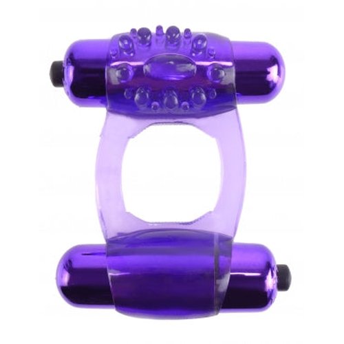 FANTASY C RINGZ DUO VIBRATING SUPER RING PURPLE - PD586312