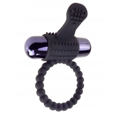 FANTASY C RINGZ VIBRATING SILICONE SUPER RING BLACK - PD596623