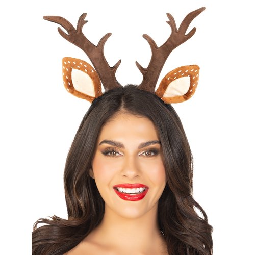Fawn Ear Antler Animal Costume Headband - A2825     07722