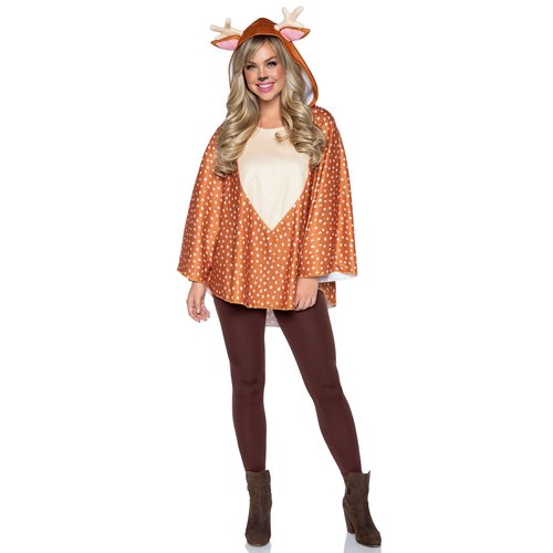 Fawn Poncho Animal Costume With Hood - 86948     07722