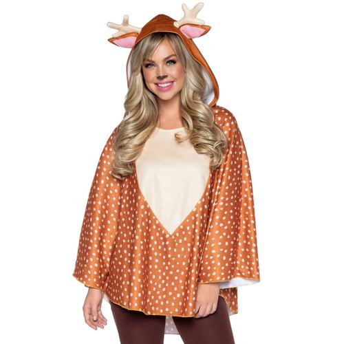 Fawn Poncho Animal Costume With Hood - 86948     07722