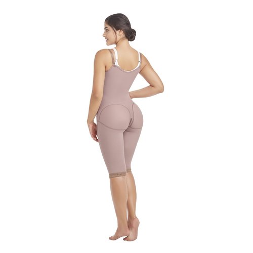 Body Garment below the knee with side zipper  braless ð. Offers control to thighs, abdomen