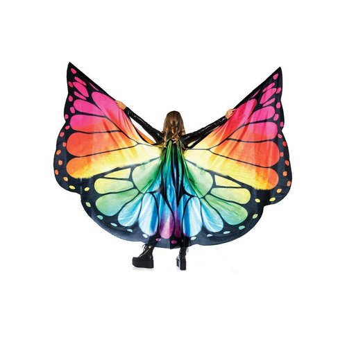 Festival Butterfly Wing Halter Cape with Batons - A2782     10122