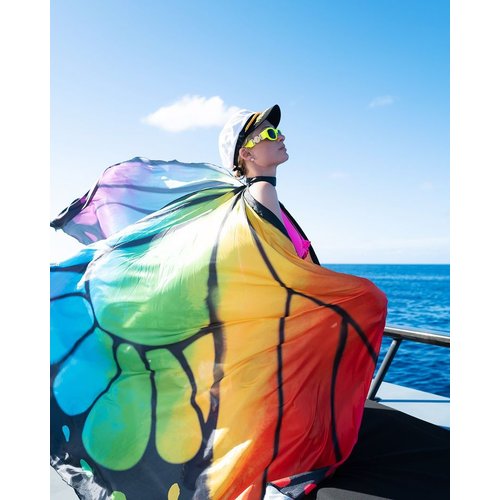 Festival Butterfly Wing Halter Cape with Batons - A2782     10122