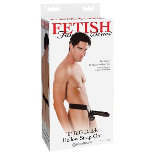 FETISH FANTASY BIG DADDY HOLLOW 10IN STRAP ON BLACK - PD394123