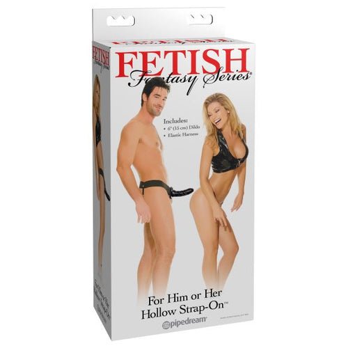 FETISH FANTASY HOLLOW STRAP ON FOR HIM OR HER BLACK