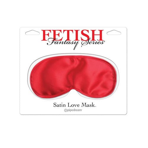 FETISH FANTASY LOVE MASK-RED SATIN