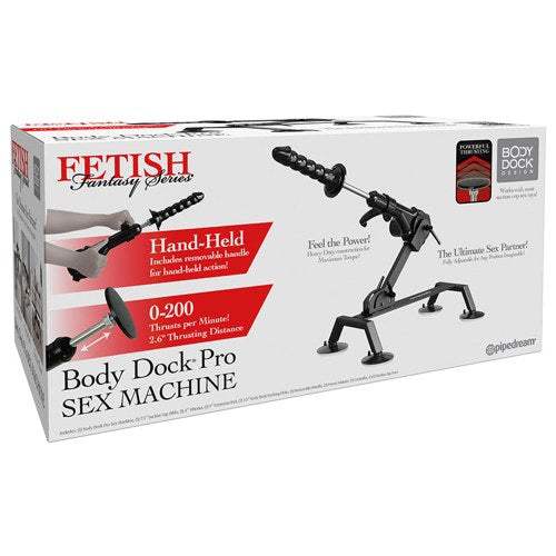 Fetish Fantasy Series Body Dock Sex Machine-Black [DROP SHIP ONLY]