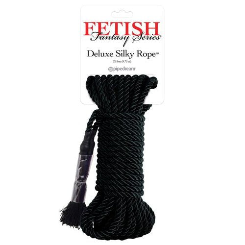 FETISH FANTASY SERIES DELUXE SILK ROPE BLACK - PD386523