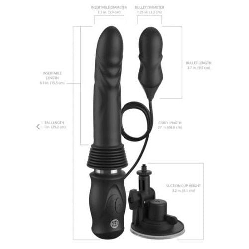 FETISH FANTASY ULTIMATE SILICONE THRUSTER - BLACK - PD456323