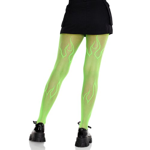Flame Fishnet Tights - 9288      00122