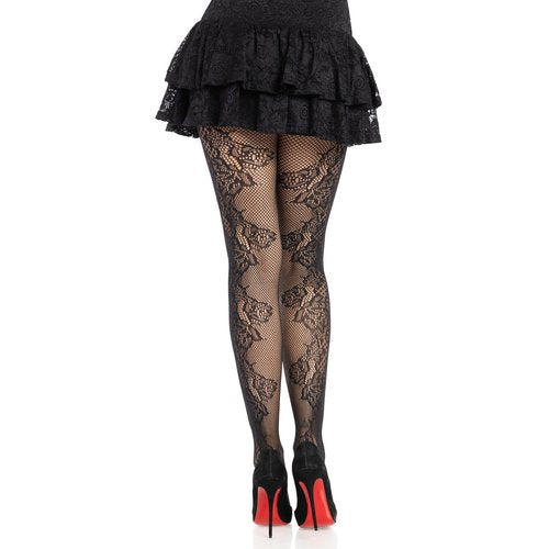 Fleurine Eyelet Lace Tights - 9921      00122