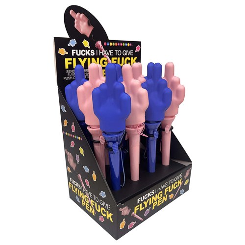 Flying Fuck Pen Display of 12