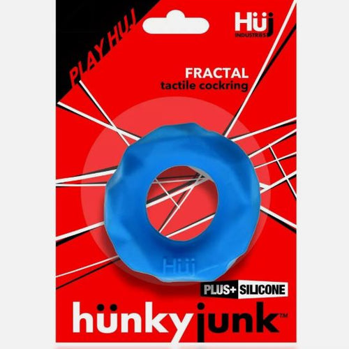 HUNKYJUNK FRACTAL COCKRING TEAL ICE (NET) - OXHUJ130TELICE