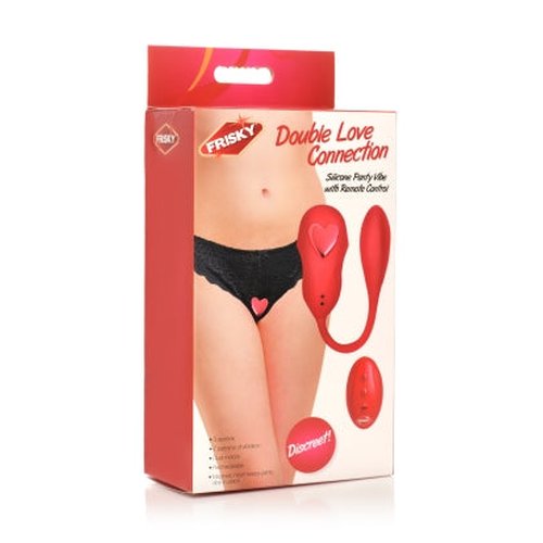 FRISKY DOUBLE LOVE CONNECTION PANTY VIBE W/ REMOTE - XRAH369