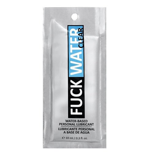 FUCK WATER .3 OZ CLEAR WATER BASED LUBRICANT PILLOW PACKS - FWC1