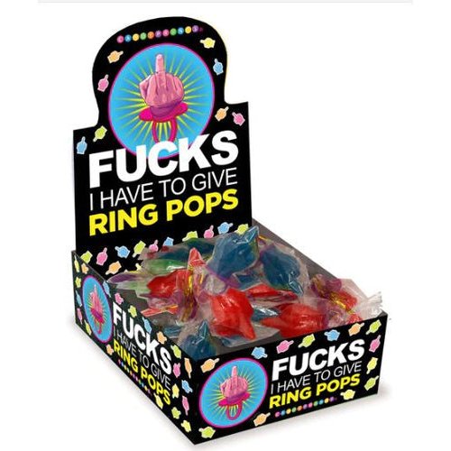 FUCKS TO GIVE RING POP 30PC