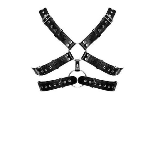 GEMINI LEATHER HARNESS BLACK O/S - MP591266BK1S
