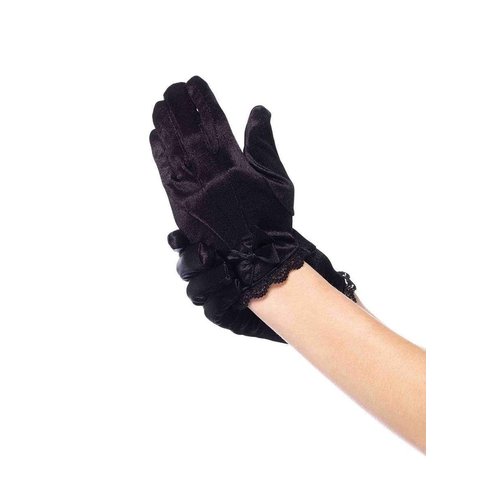 Girl's Satin Gloves - 4908      00102