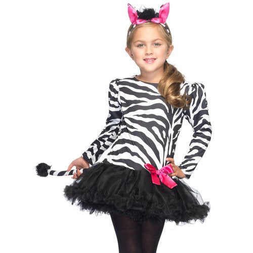 Girl's Zebra Diva Costume - PC48139   00725