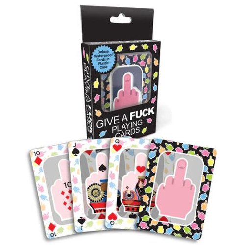 GIVE A FUCK WATERPROOF PLAYING CARDS