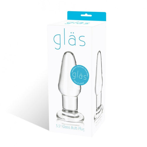 GLAS GLASS BUTT PLUG 3.5 " - ELGLAS141