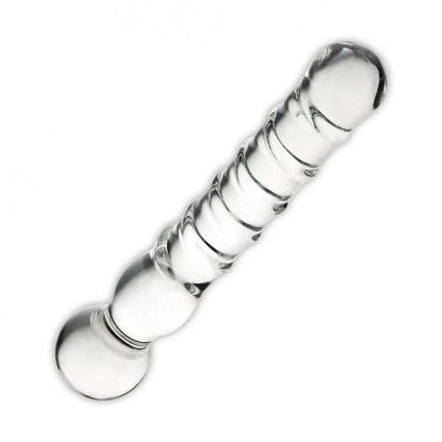 GLAS JOYSTICK CLEAR GLASS DILDO - ELGLAS82