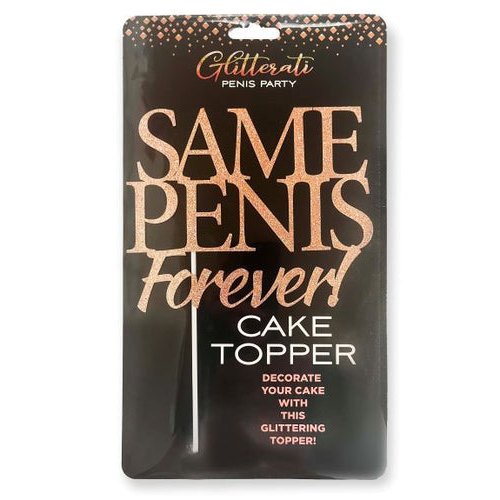GLITTERATI SAME PENIS CAKE TOPPER
