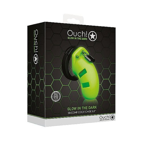 GLOW MODEL 20 COCK CAGE 3.5 IN GLOW IN THE DARK - SHTOU729GLO