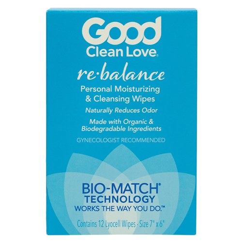 Good Clean Love Rebalance Wipes 12-Count Box