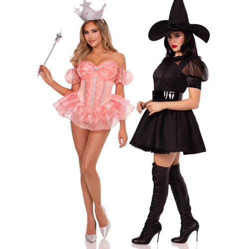 Good & Wicked Witch Couples Costume - bewitching-witch-couples-costume