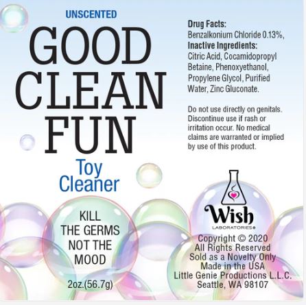 GOOD CLEAN FUN FOAMING TOY CLEANER UNSCENTED1 OZ