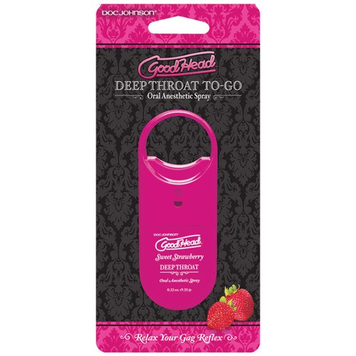 GoodHead Deep Throat Spray To Go-Strawberry .33oz