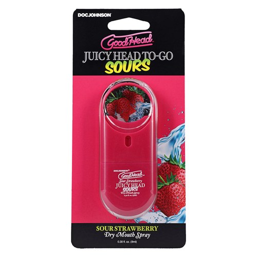 Goodhead Juicy Head Dry Mouth Spray To Go-Sour Strawberry .30oz