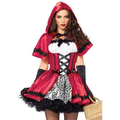 Gothic Red Riding Hood Costume - 85230     09601