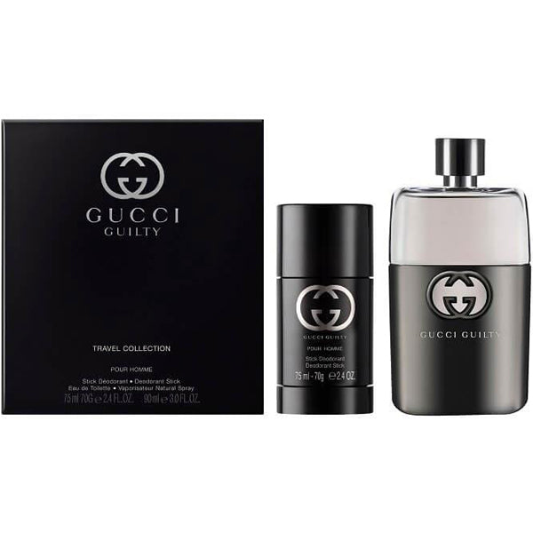 GUCCI GUILTY 2PC SET, MEN'S GIFT SET, EDT-Pinkfoxxx