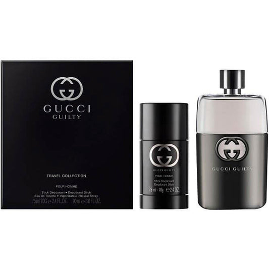 GUCCI GUILTY 2PC SET, MEN'S GIFT SET, EDT-Pinkfoxxx