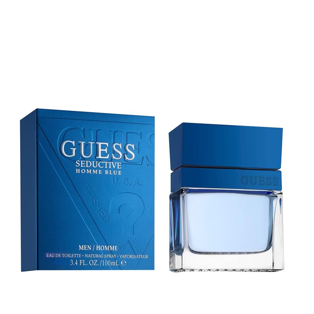 GUESS SEDUCTIVE BLUE 3.4OZ, MEN'S PERFUME, EDT-Pinkfoxxx