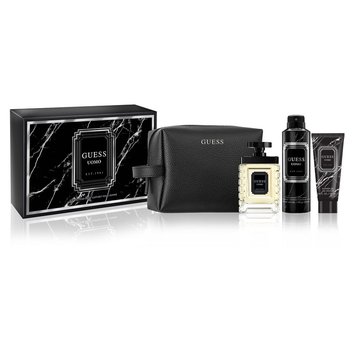 GUESS UOMO 4PC SET, MEN'S GIFT SET, EDT-Pinkfoxxx
