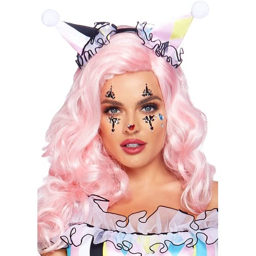 Harlequin Clown Jewels Sticker - EYE025    10122