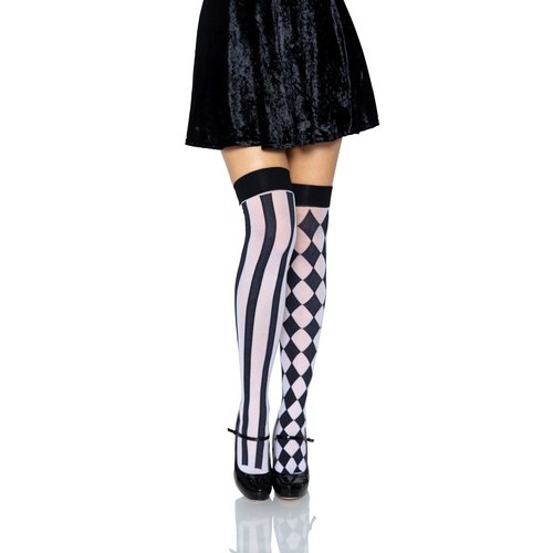 Harlequin Thigh High Stockings - 6120      00722