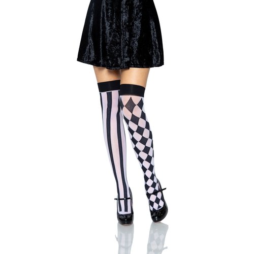 Harlequin Thigh High Stockings - 6120      00722
