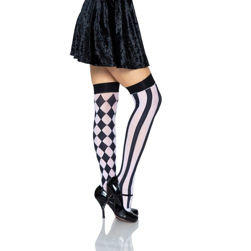 Harlequin Thigh High Stockings - 6120      00722