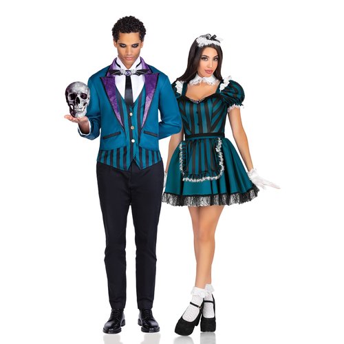 Haunted Servants Couple's Costume - haunted-servants-couples-costume