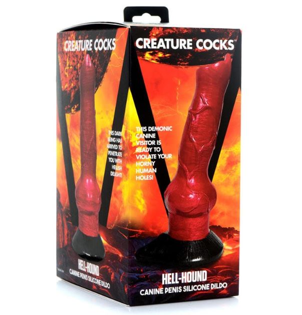 CREATURE COCKS HELL HOUND CANINE PENIS SILICONE - XRAG874