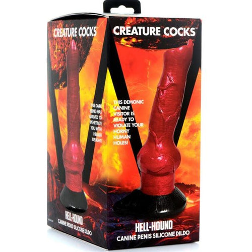 CREATURE COCKS HELL HOUND CANINE PENIS SILICONE - XRAG874