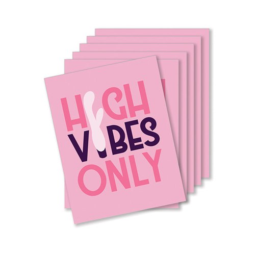 High Vibes Naughty Greeting Card - Pack