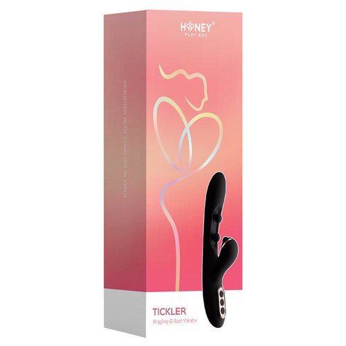 Honey Play Box Tickler Wiggling G-Spot Vibrator-Black